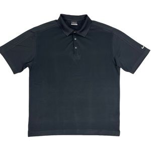 Nike Golf Men’s Black Fit Dry Short Sleeve Polo Shirt size L
